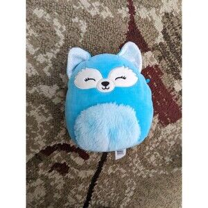 Squishmallow Dabney 8 Inch Blue Arctic Fox Glittery Winter Teal